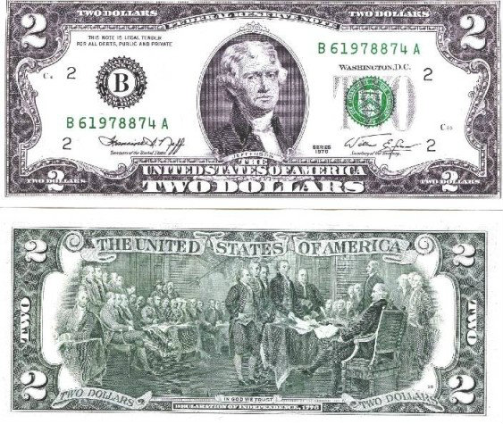 Продам: 2 доллара США юбилейный 1976 год пресс