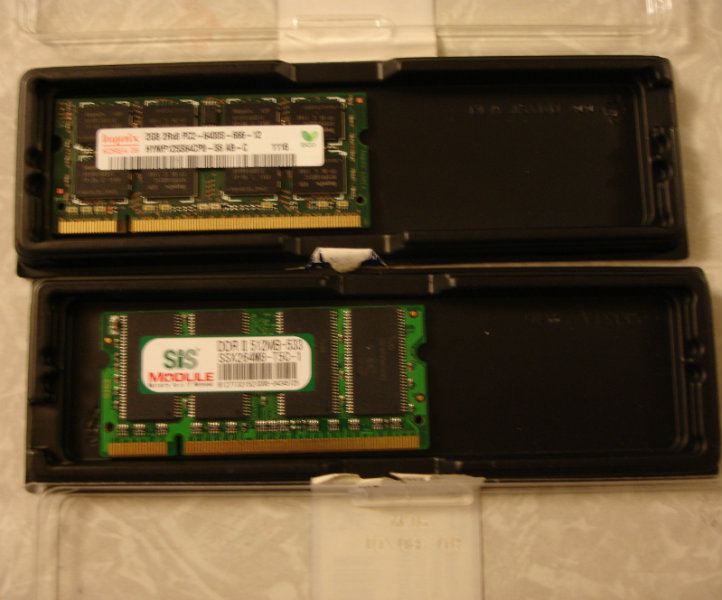 Продам: 2 модуля оперативной памяти для ноутбука