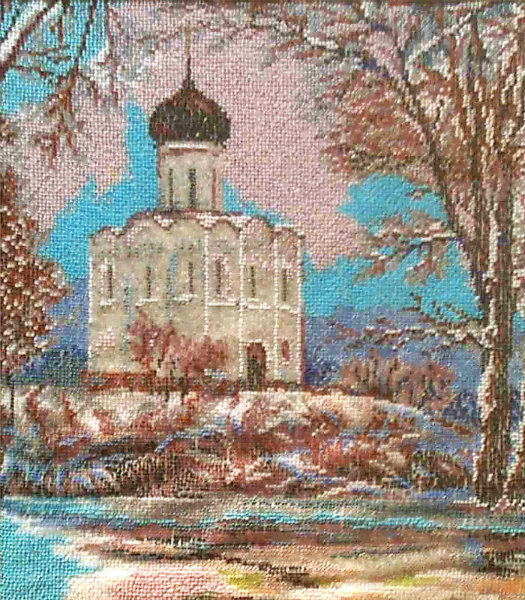 Продам: Картина из бисера "Церковь Покрова