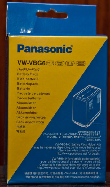 Продам: Новый аккумулятор Panasonic VW-VBG6