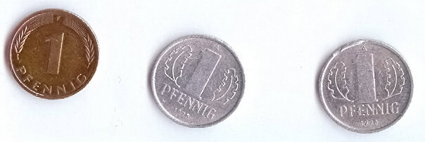 Продам: Монеты Германии - 1пфенниг  1978 и 1994