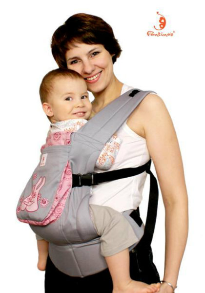 Продам: Слинг-рюкзак серо-розовый новый