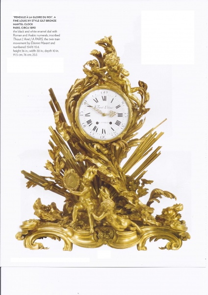 Продам: Настольные бронзовые часы стиля Людовика