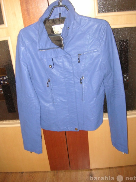 Продам: куртка синяя кожзам