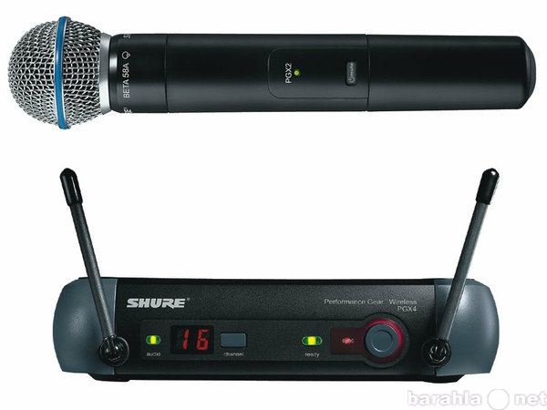 Продам: микрофон SHURE PGX24/BETA58A радио