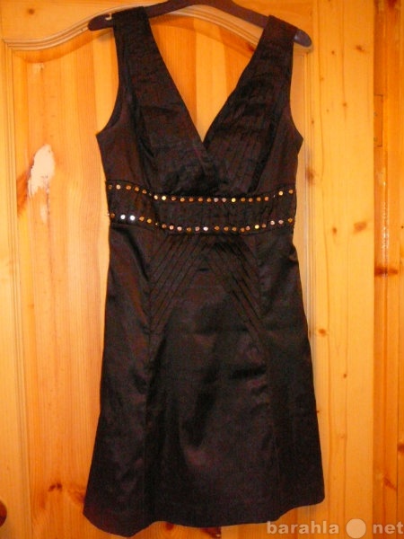 Продам: платье черное атласное
