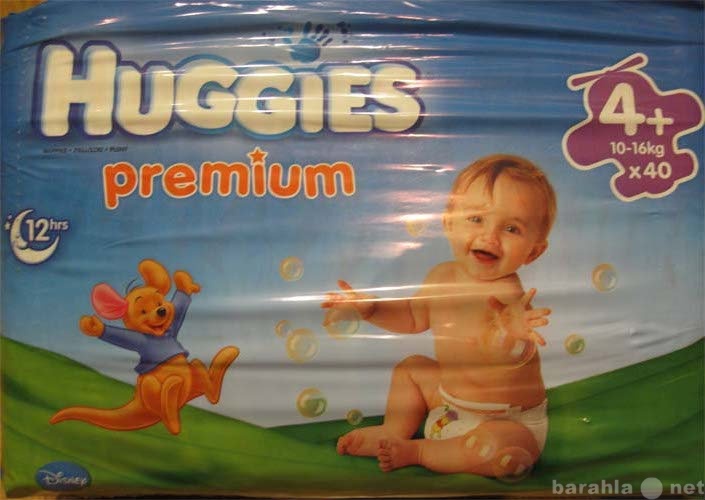 Продам: Подгузники Huggies Premium 10-16 кг № 4+