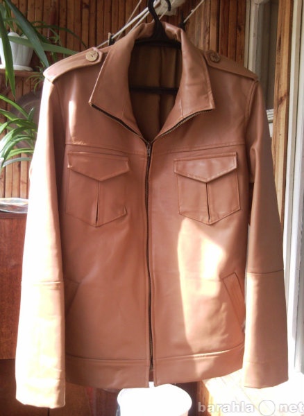 Продам: Куртка кожаная бежевая мужская,  размер