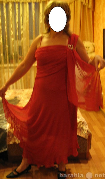 Продам: красное шифоновое вечернее платье