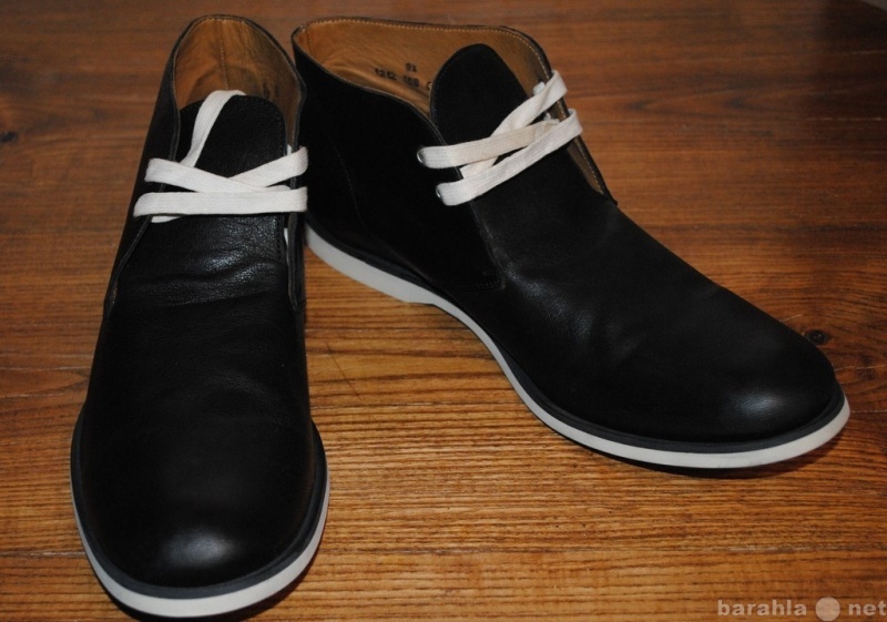Продам: Чёрные кожаные ботинки