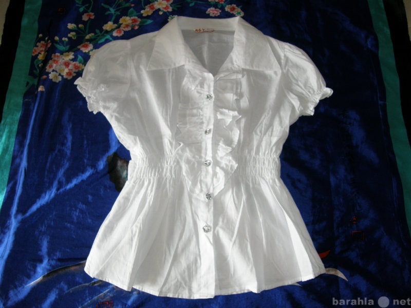 Продам: блузка белая 100% хлопок