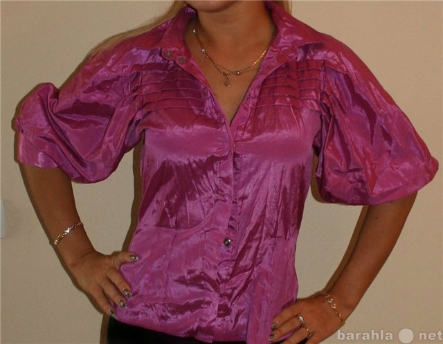 Продам: блуза розовая размер 42 б/у