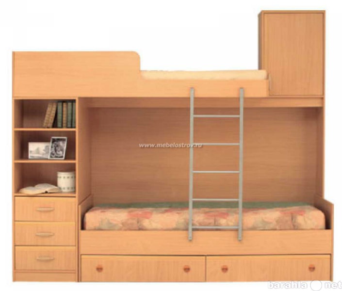 Продам: Двухъярусную кровать со шкафами