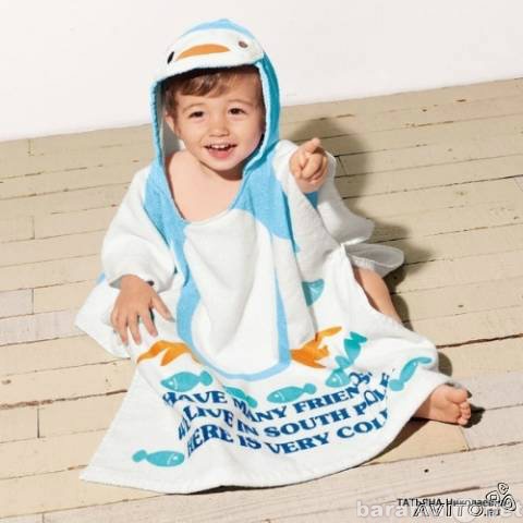 Продам: Детское полотенце пингвин И лягушка ново