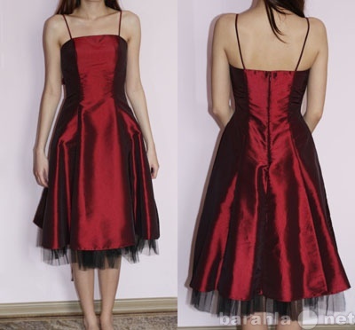 Продам: Платье бордовое с пышной юбкой