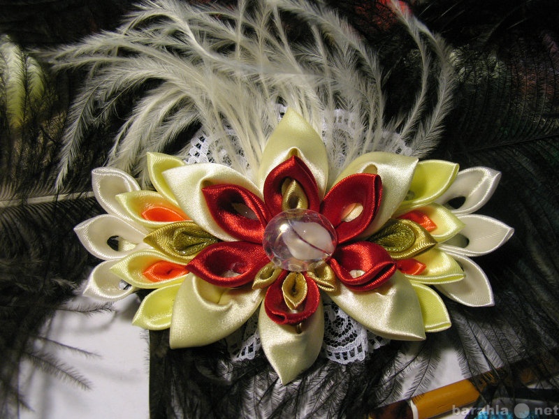 Продам: цветы из ткани кандзаси