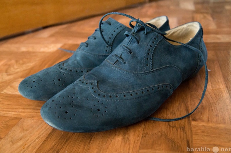 Продам: Ботинки нубук синие состояние идеальное