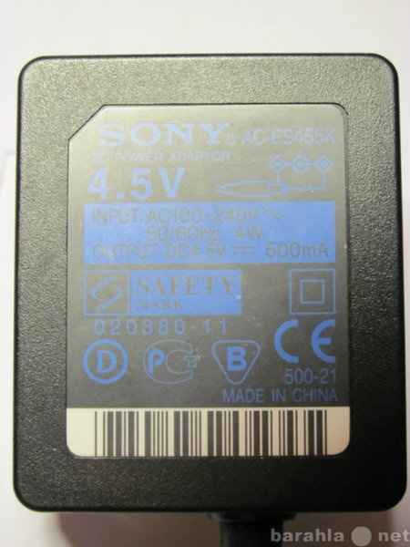 Продам: Сетевой адаптер Sony AC-ES455K