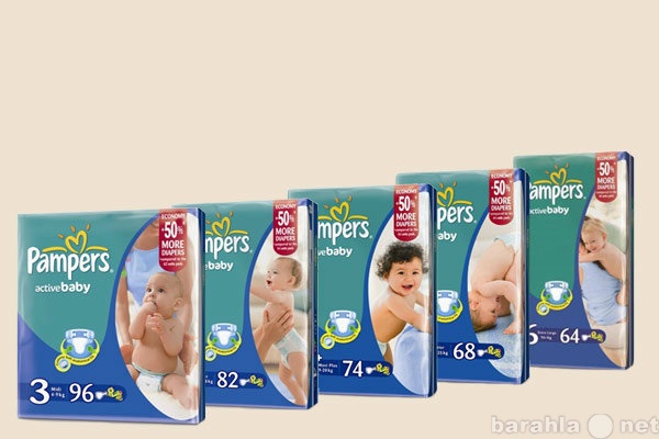 Продам: Подгузники Pampers active baby № 3,4,4+,