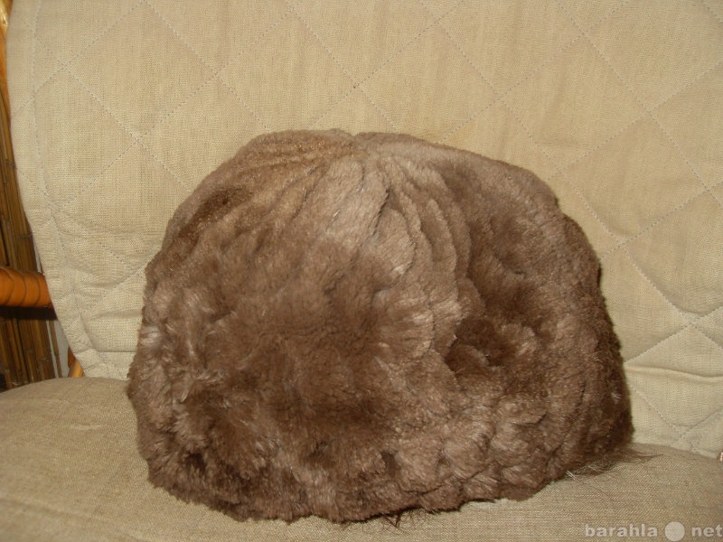 Продам: шапку из вязаного стриженного бобра
