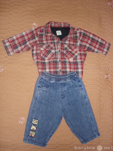 Продам: рубашка и джинсы для мальчика 6-9 мес