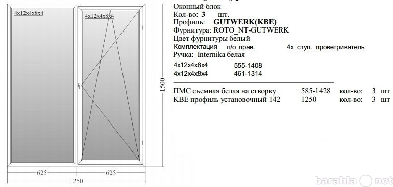 Продам: Окна пластиковые Gutwerk (KBE) 2-х кам.