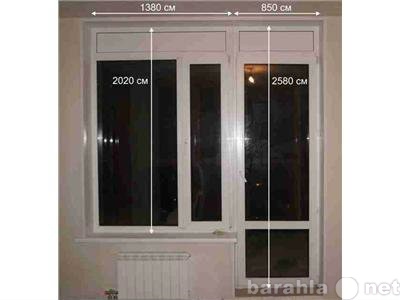Продам: Балконное окно с дверью ПВХ из новострой