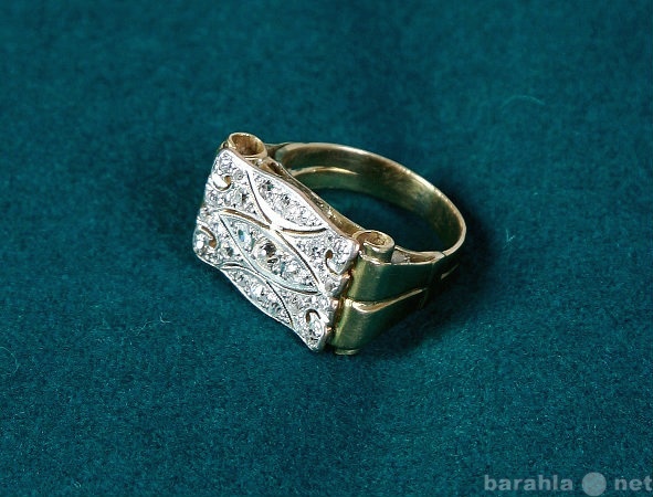 Продам: перстень 19 век золото, бриллианты