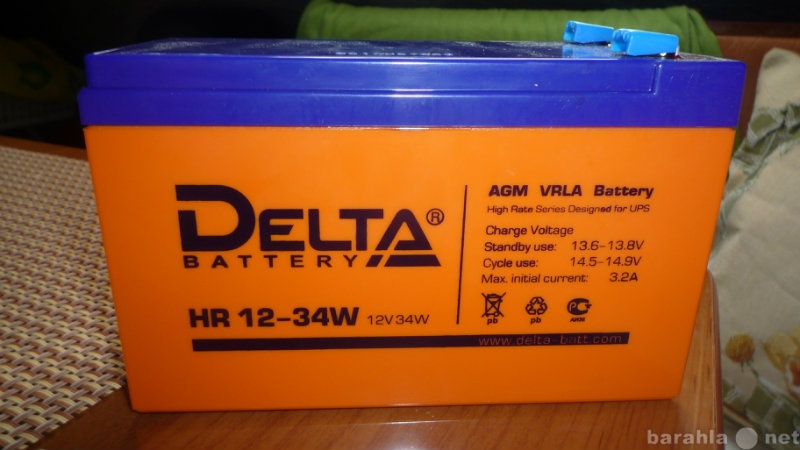 Продам: Аккумуляторная батарея DELTA HR 12-34W