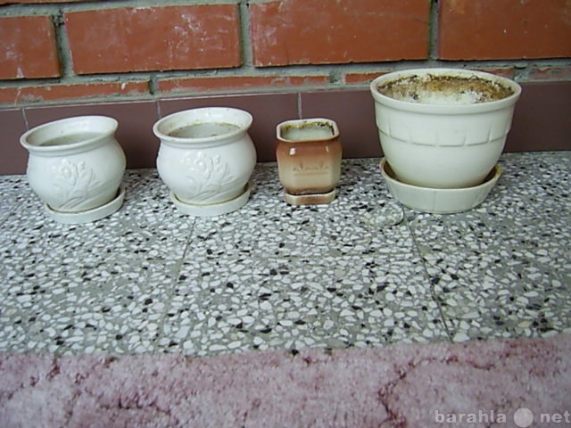 Продам: Горшочки керамические с рисунком под дом