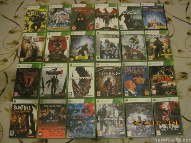 Продам: 23 хитовых игры на Xbox 360