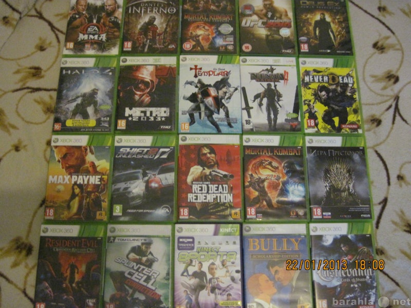 Продам: Хитовые игры для Xbox 360 лицензия
