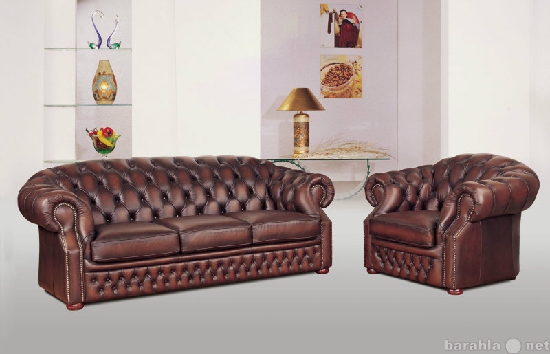 Продам: Кожаный новый диван и кресло