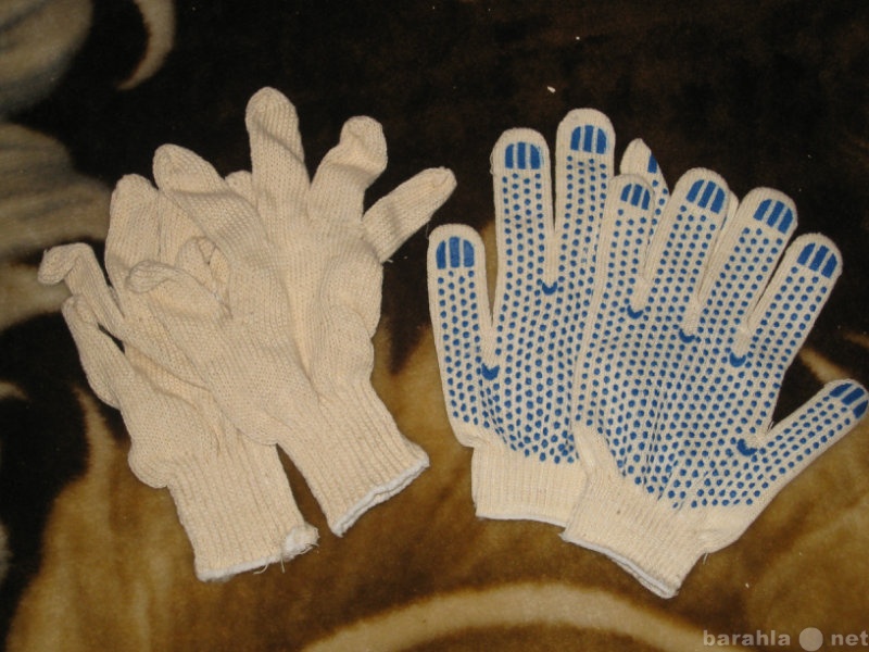 Продам: перчатки х/б и синтетические