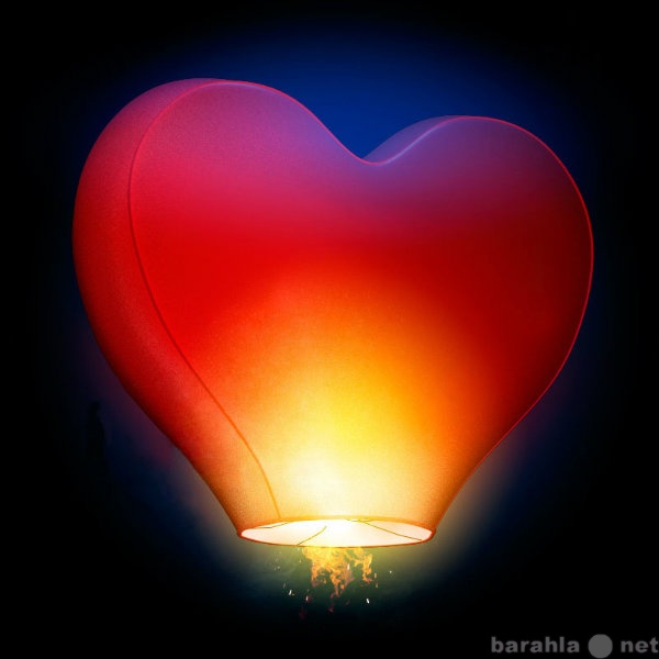 Продам: Небесные фонарики в форме сердца.