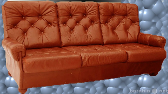 Продам: Кожаный диван трёхместный