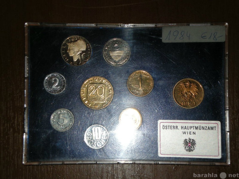 Продам: Набор из 8 монет Австрия 1984г.