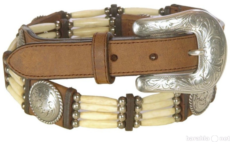 Продам: РеменьTony Lama Bone Bead Leather Belt