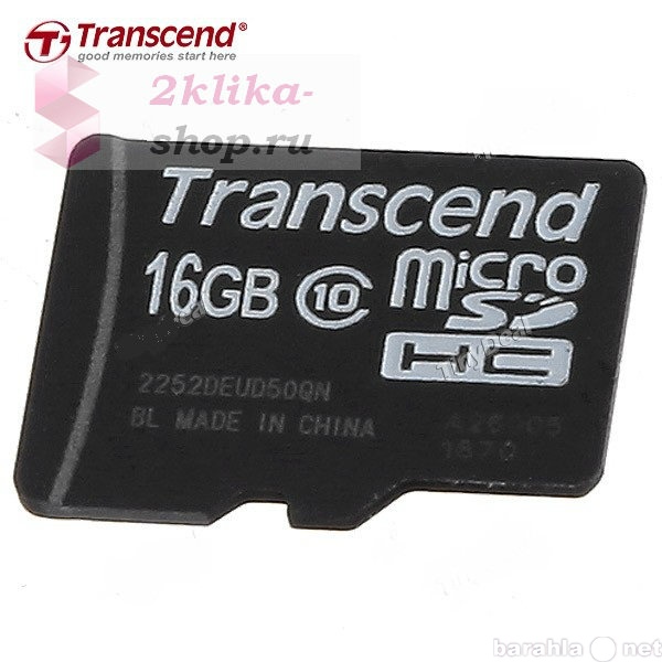 Продам: Transcend 16GB TF карта Micro SDHC
