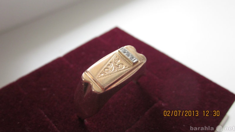 Продам: кольцо золотое мужское
