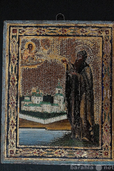 Продам: Икона преп. Варлаама Хутынского. XIХ век