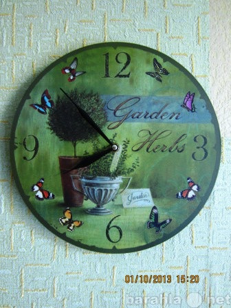 Продам: Часы настенные "Garden Herbs"