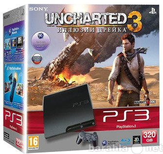 Продам: PlayStation 3 slim 360GB+игра Uncharted3