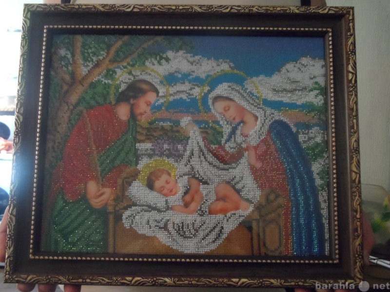 Продам: Икона ручной работы "Иисус в колыбе