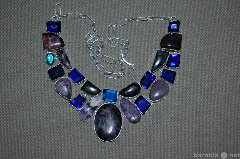 Продам: ожерелье серебро 925 натуральные камни