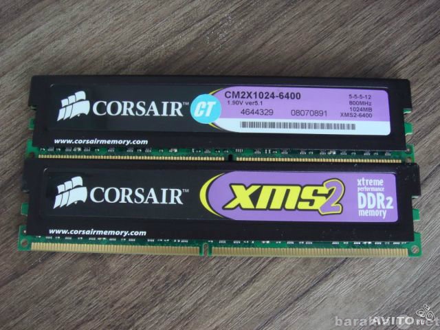 Продам: Corsair XMS2 CM2X1024MB DDR2