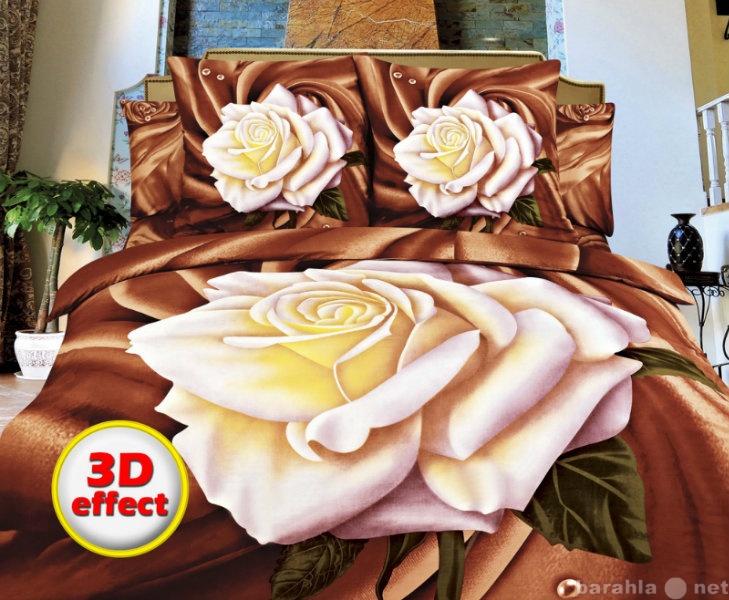 Продам: постельное белье с 3Д рисунком – сатин.