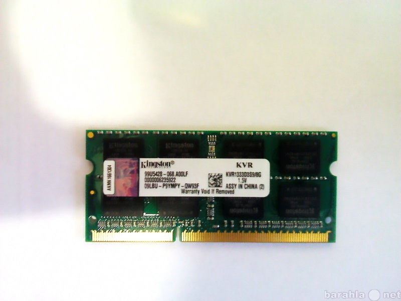 Продам: DDR3 для ноутбука 8 гигабайт