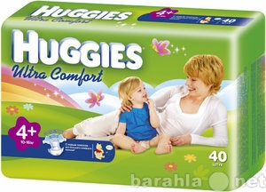 Продам: Подгузники Huggies № 4+ (10-16кг) 40шт