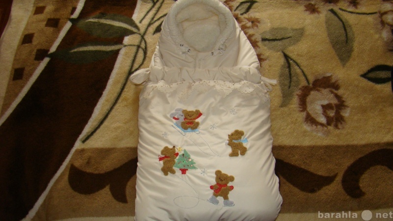 Продам: Теплый и удобный конверт  новорожденного